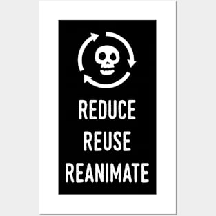 Reduce Reuse Reanimate Necromancer Tabletop RPG Posters and Art